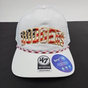 Los Angeles Dodgers MLB Flag Patriotic Strapback Rope Hat‎ Cap 47 New